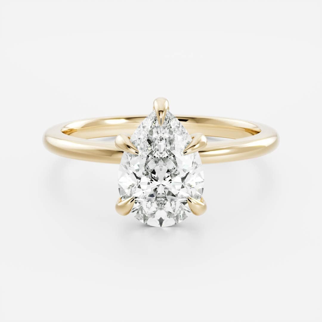 Sophia - 4-Claw Pear Solitaire